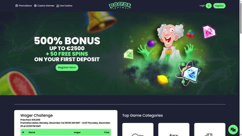 Image: Unlock the Fun at Doctor Spins Casino for Real Money Gaming